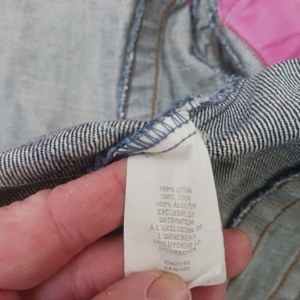 The Children's Place Girls Medium 7/8 Denim Jean Jacket Embellished - Picture 7 of 7